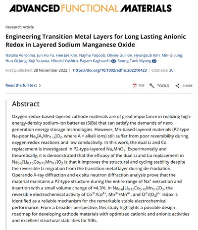 Development of a cathode for Sodium-Ion Batteries using NMR
